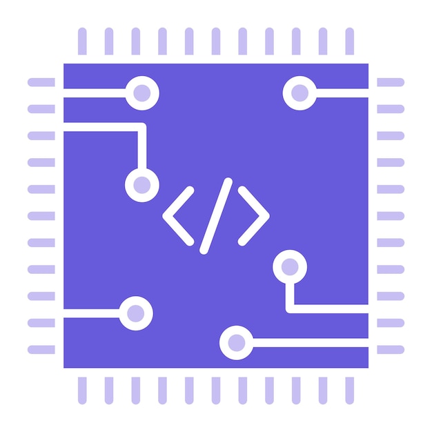 code processor vector illustration