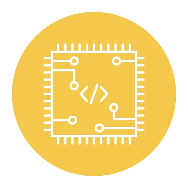 code processor vector illustration