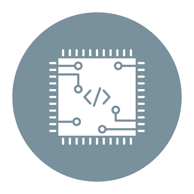 code processor vector illustration
