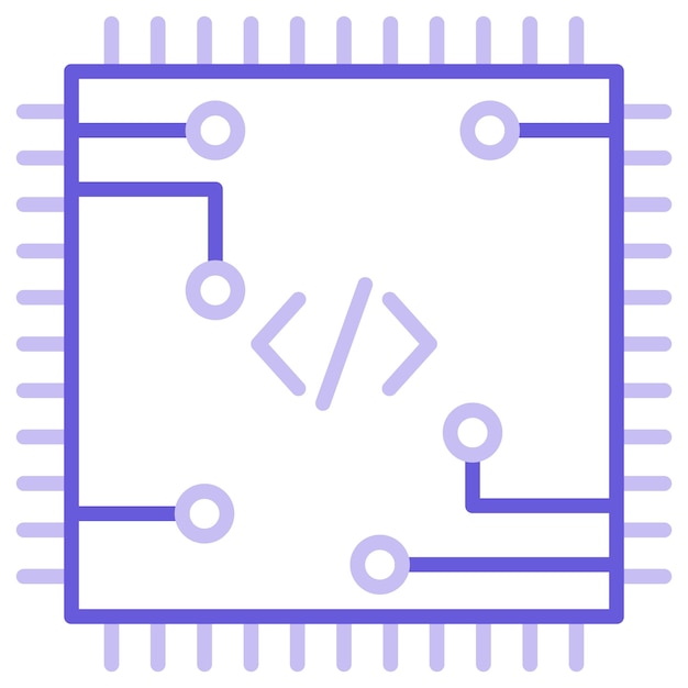 code processor vector illustration