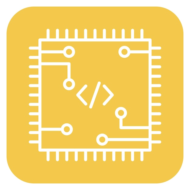 code processor vector illustration