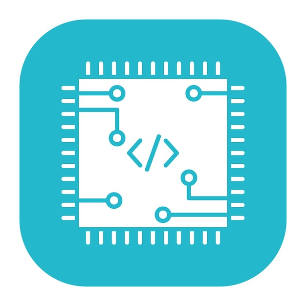 code processor vector illustration