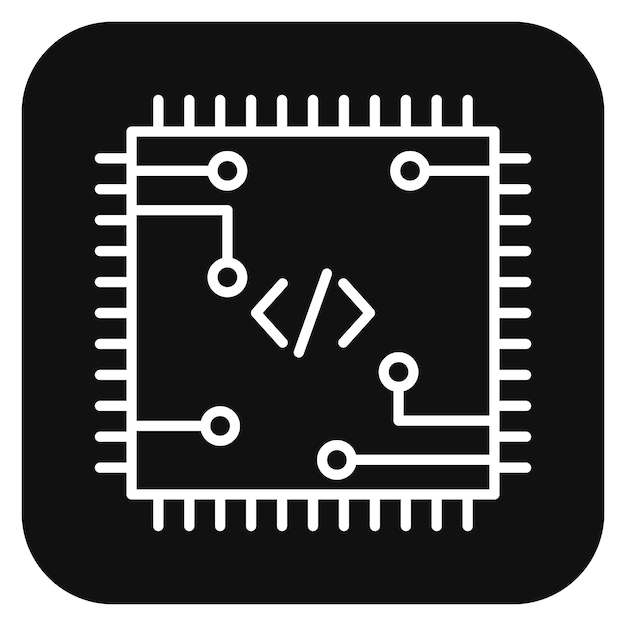 code processor vector illustration