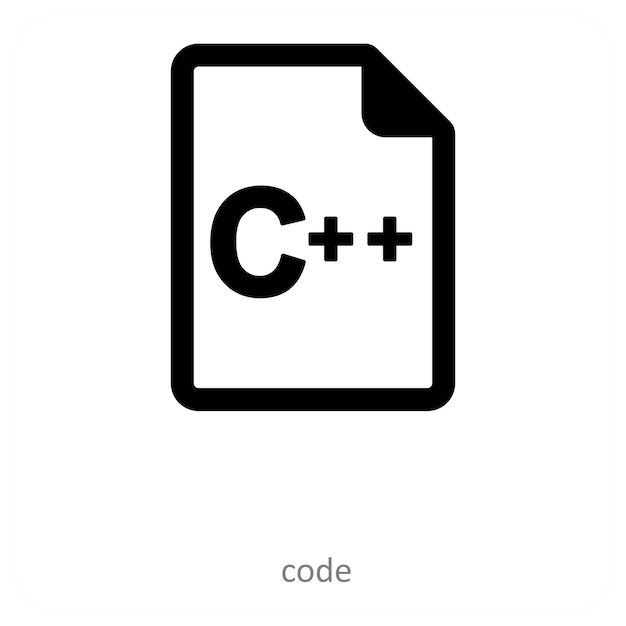 code and programming icon concept