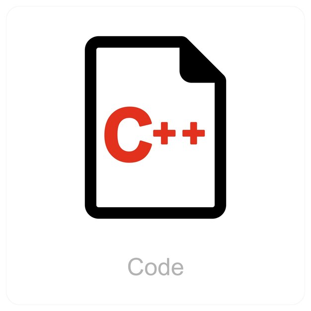 code and programming icon concept