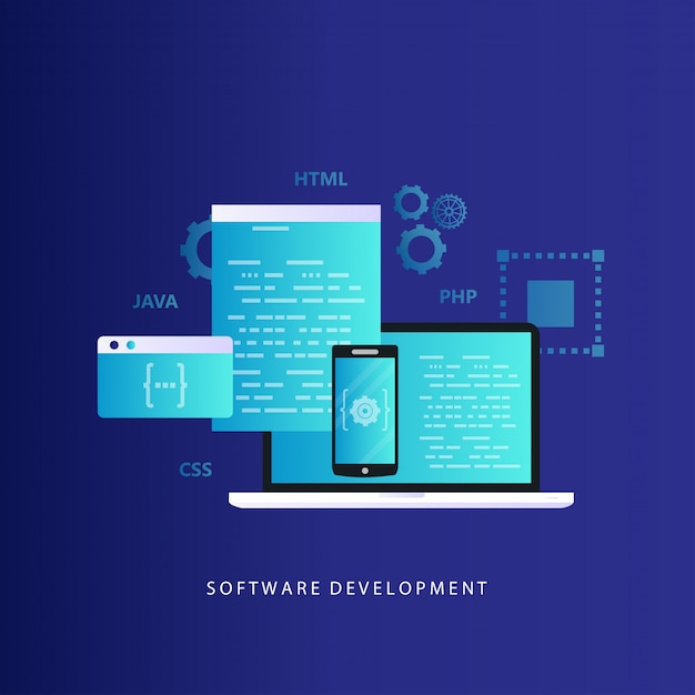 coding, programming, website and application development