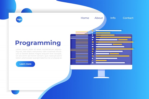 coding, software development, programming, program code on screen