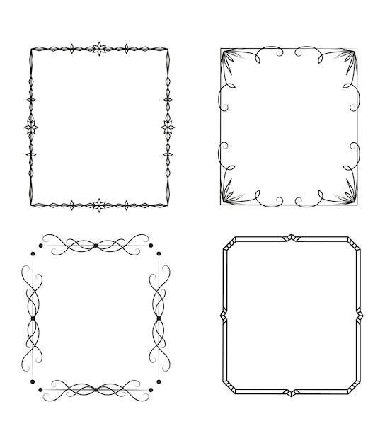 collection of rectangular frames