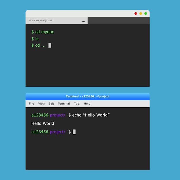 Commandoregelterminal Codeerinterface