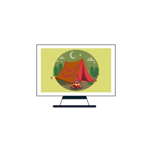 computer and computing vector type icon