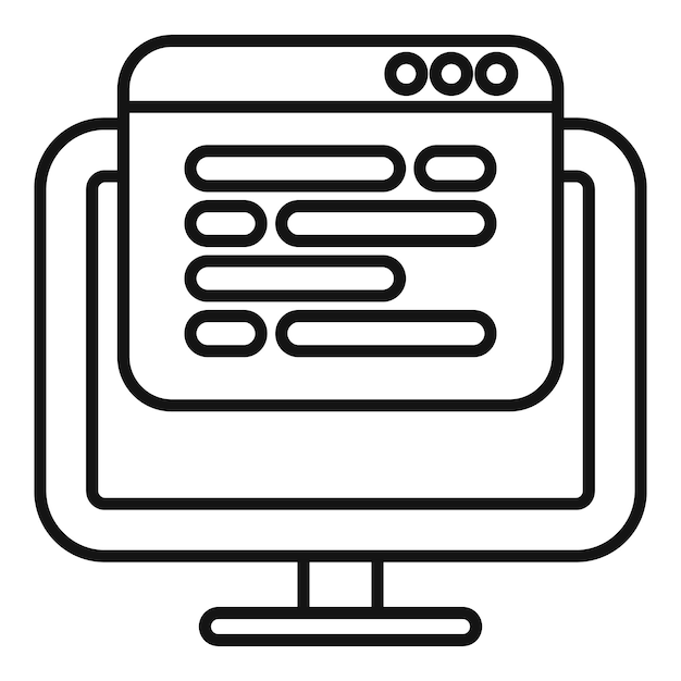 computer displaying code on screen programming and software development concept