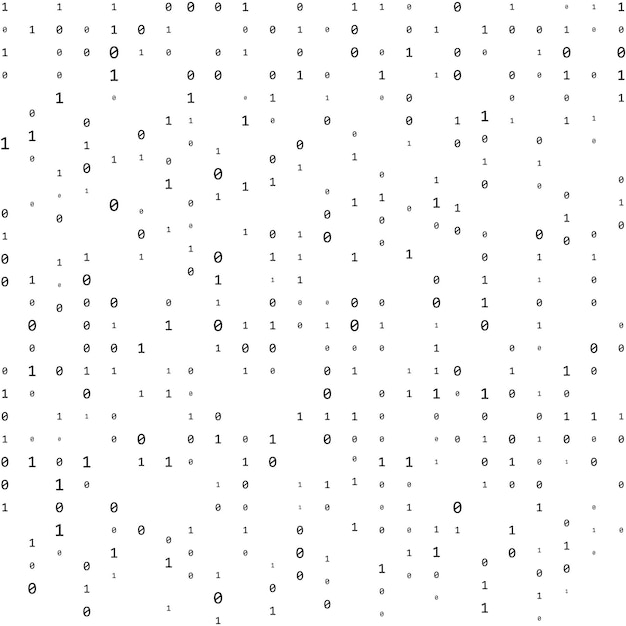computer matrix stream of binary code digits on the screen binary code graphic data algorithm