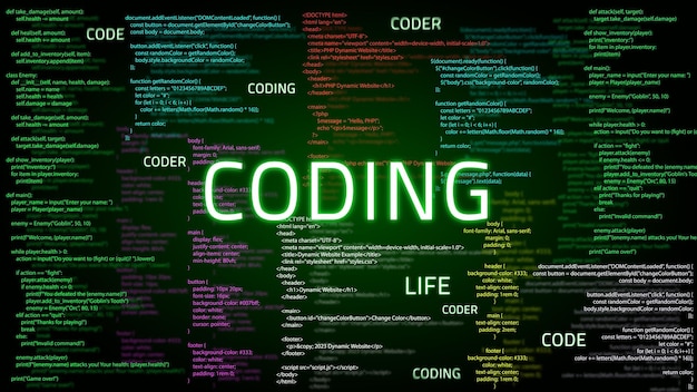 computer programming coding background