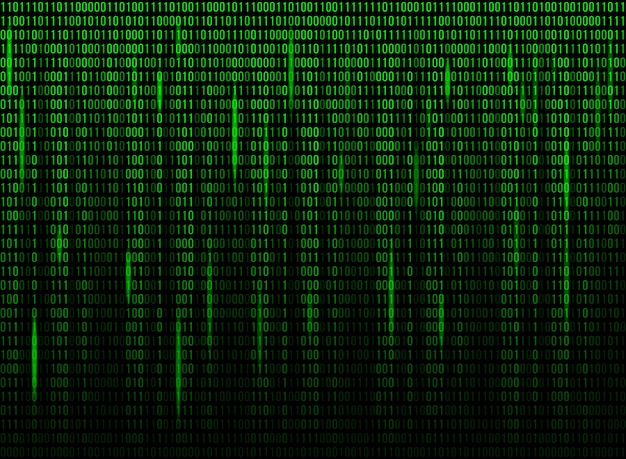 computer screen binary data code