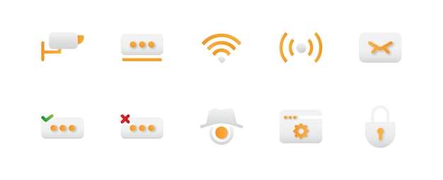 computer security icon solid gradient
