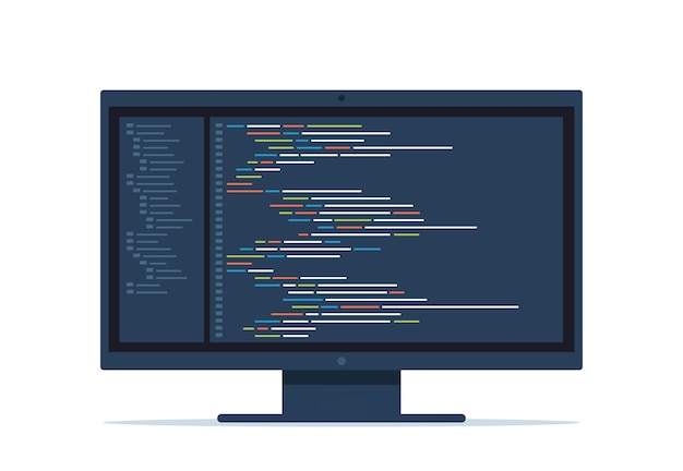 computer software coding vector concept programming coding script java digital program code