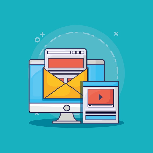 computer and web interface 