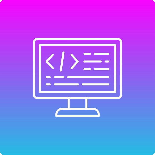 Computermonitor met code-editorinterface