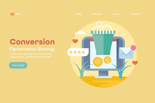 conversion optimization concept