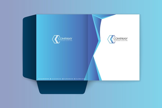 corporate software development presentation folder template