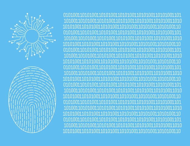cyber security binary code