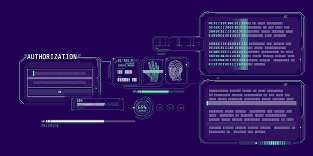 data decoding program interface with authorization window