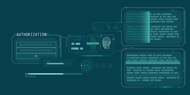 data decoding program interface with authorization window