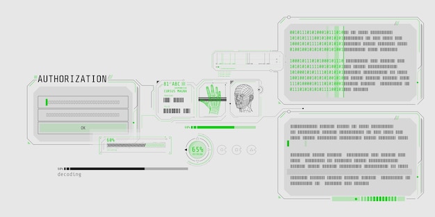 data decoding program interface with authorization window