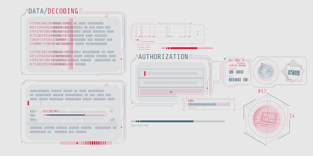 data decoding program screen with authorization window