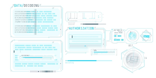 data decoding program screen with authorization window