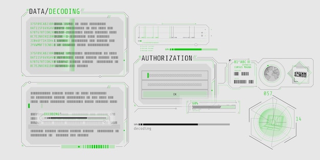 data decoding program screen with authorization window