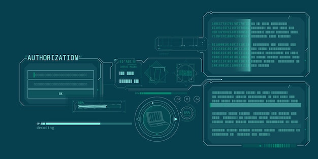 data decryption program interface with authorization window