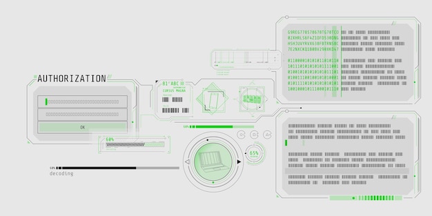 data decryption program interface with authorization window
