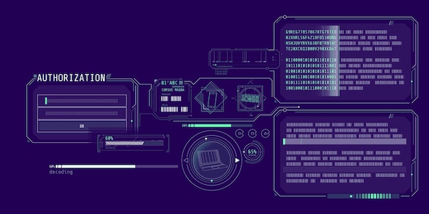 data decryption program interface with authorization window