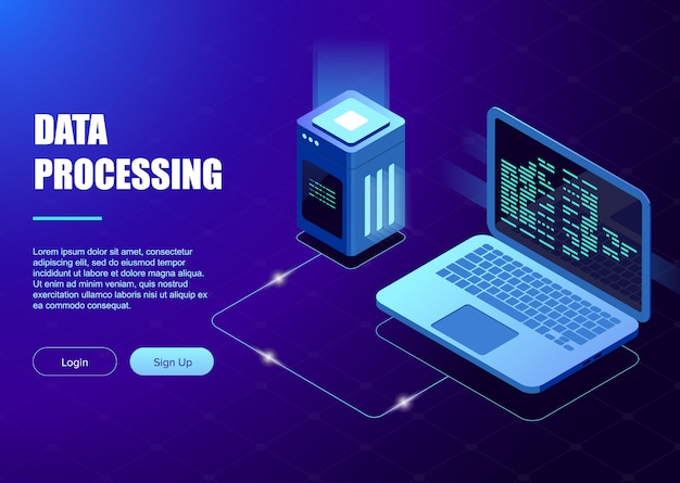 data processing template