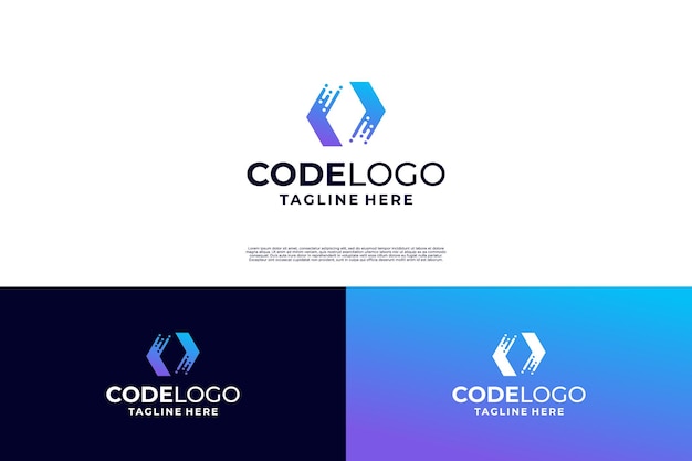 data programming logo design data coding logo
