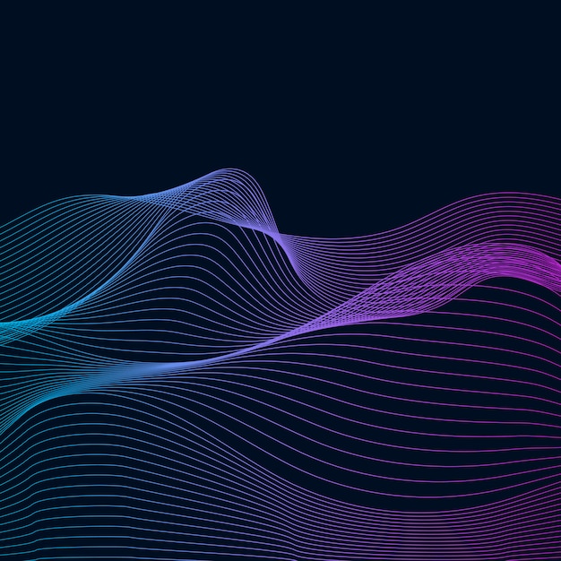 data visualization dynamic wave pattern vector