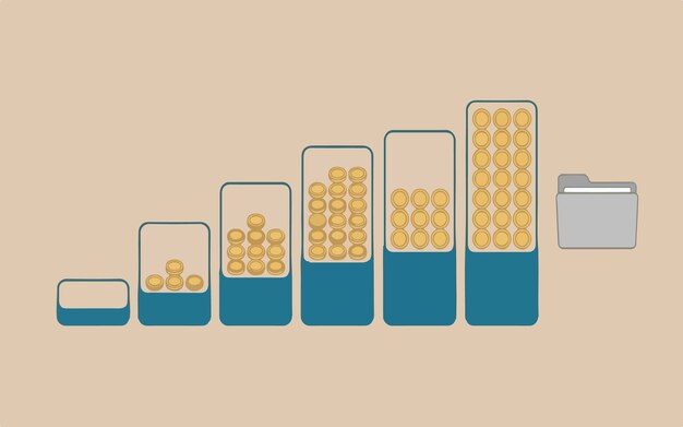 data visualization and folder elements set