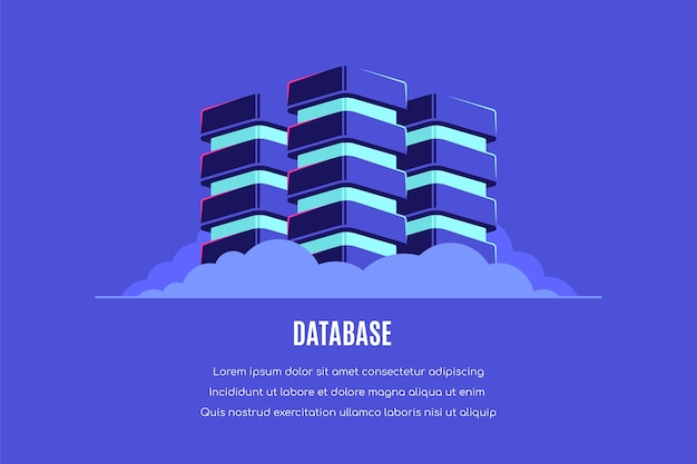 database, data processing   .