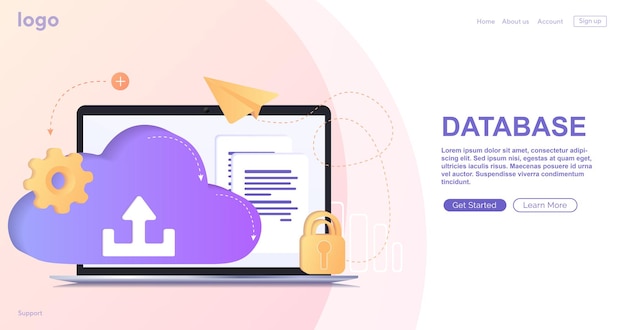 database with cloud server data set process classification databasecompany process development