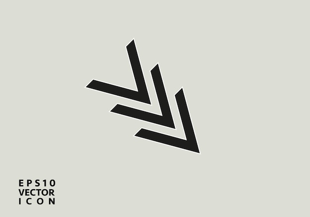 decrease icon direction sign navigation vector down arrows symbol