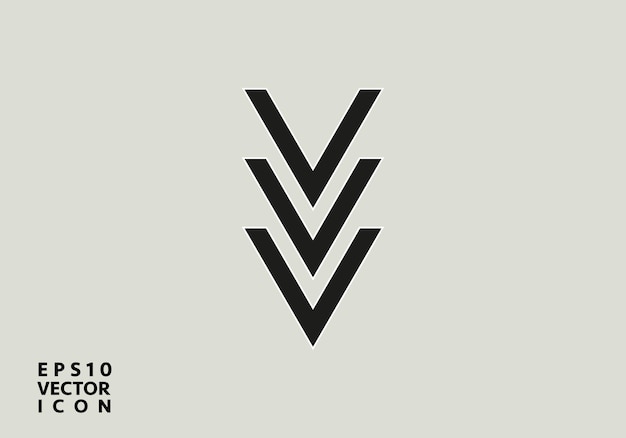 decrease icon direction sign navigation vector down arrows symbol