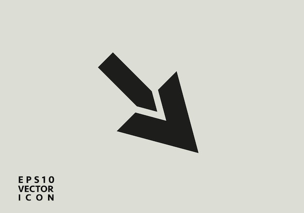 decrease icon direction sign navigation vector down arrows symbol