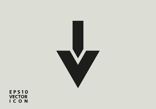 decrease icon direction sign navigation vector down arrows symbol