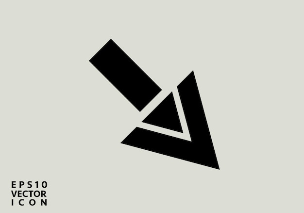 decrease icon direction sign navigation vector down arrows symbol