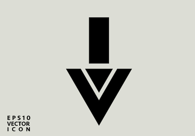 decrease icon direction sign navigation vector down arrows symbol