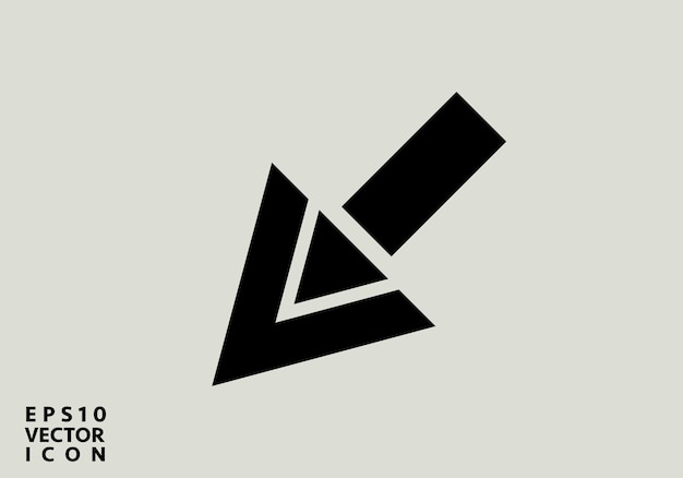 decrease icon direction sign navigation vector down arrows symbol