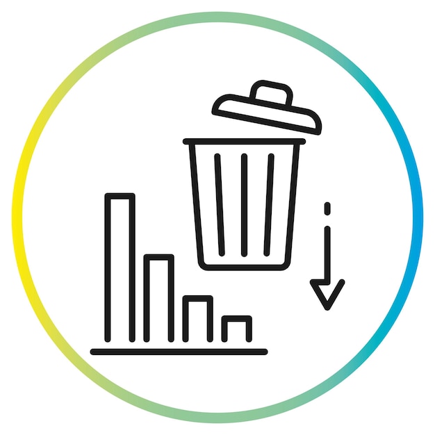 decrease waste icon