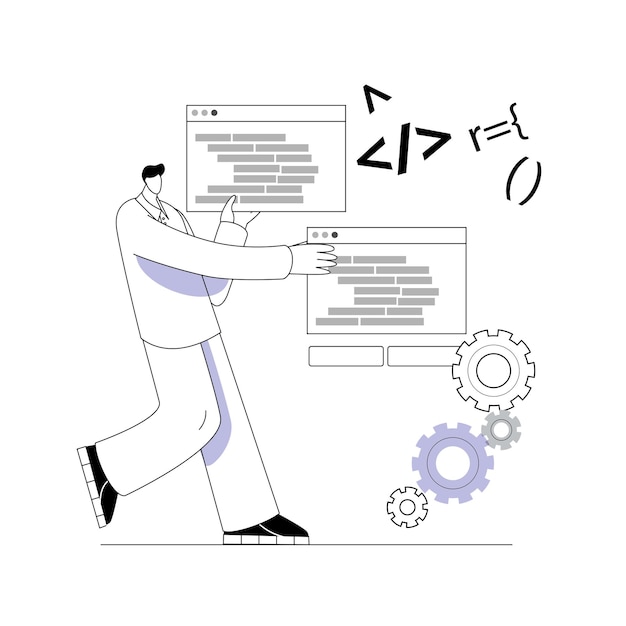 the developer programs the application.