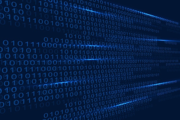 digital binary code data background computer numbers technological concept